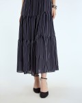 SIXDO Chiffon Flared Dress for Women